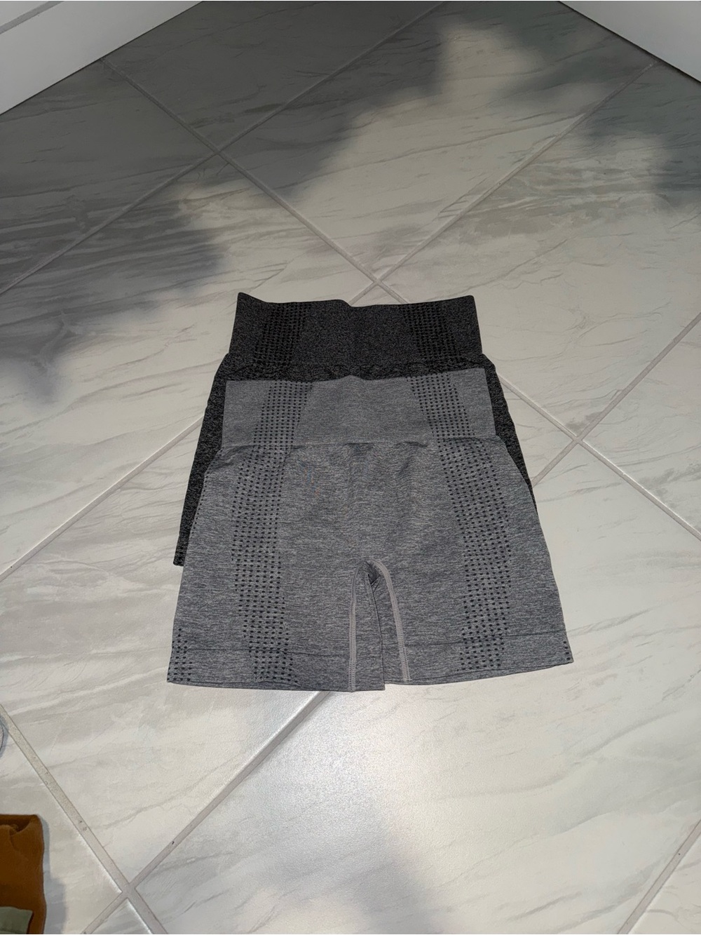 Seamless High-Waist Women’s Shorts – Gray